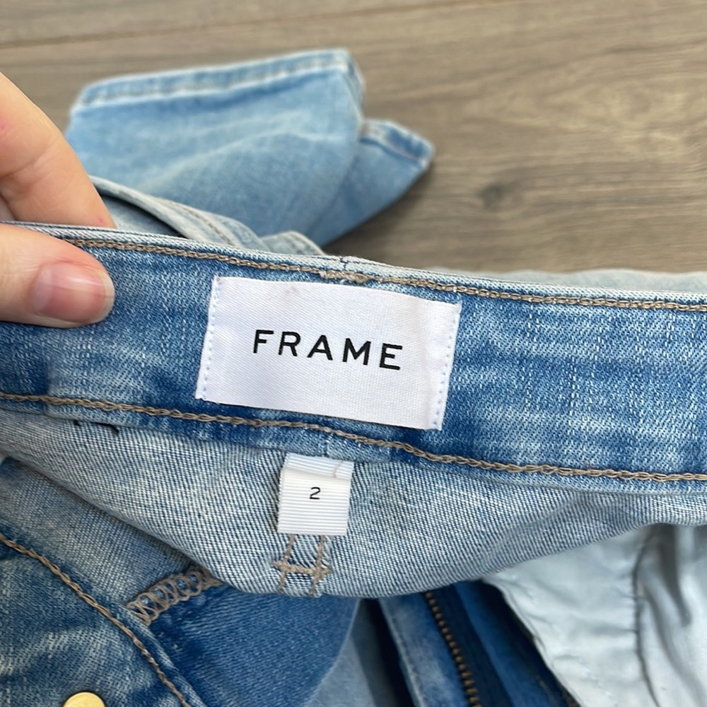 Frame Le One Skinny Jeans in Caspio Fits Size 8-16 - Picture 14 of 15